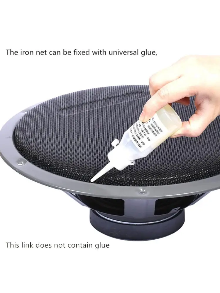 Do 1 "/2"/2.5 "/3"/3.5 "/4"/5 "/6"/8 "cal głośnik konwersji pokrywa z siatki samochodowy sprzęt Audio-dekoracyjne koło siatka metalowa siatka ochronna 2pc