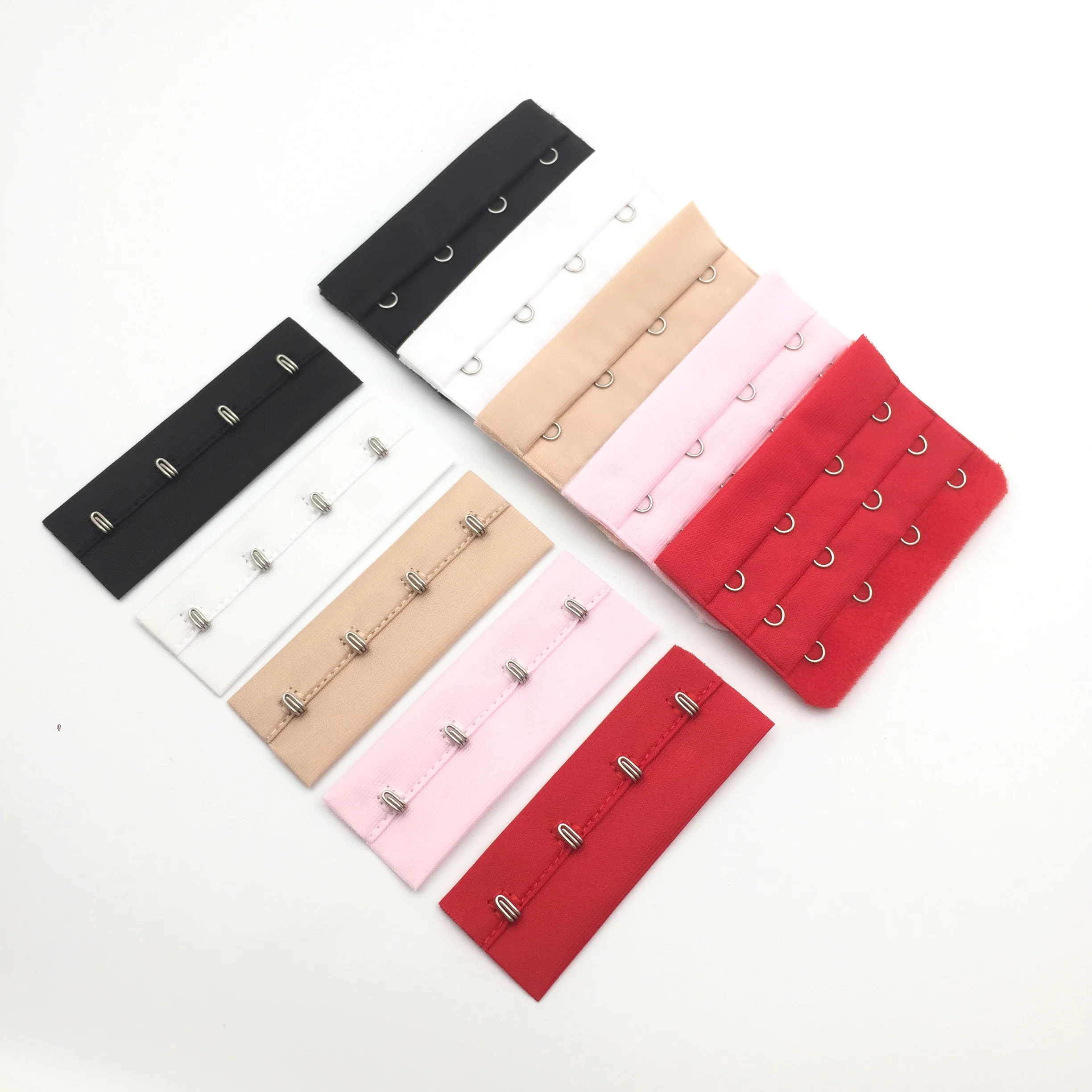 

wholesales 60 sets / lot Bra Hook And Eye Extender Bra Buckle 5 color 3x4 DIY Accessories