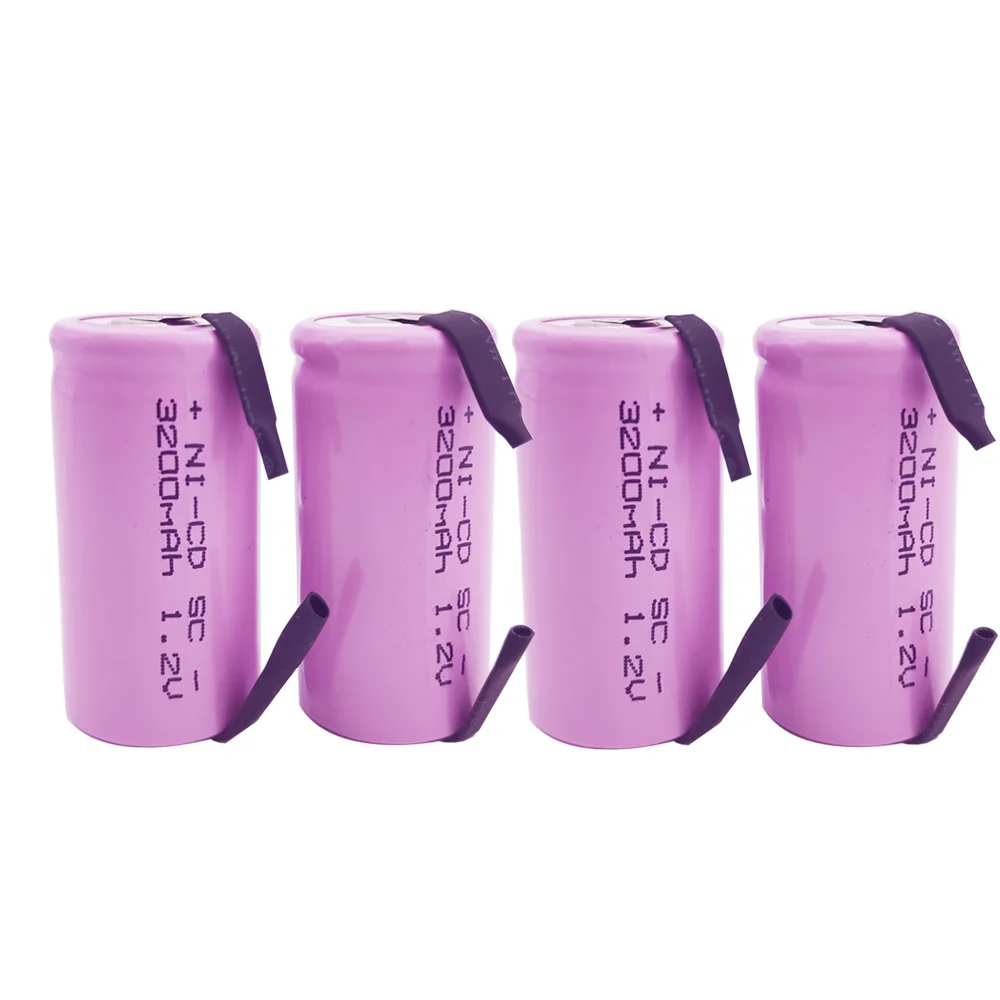 

24/30/40pcs SC 1.2V 3200mAh Ni-Cd Rechargeable Battery Sub C NI-CD Batteries for Electric Drill Screwdriver