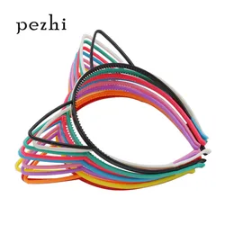 5pcs 10pcs Best selling cat ears headband bezel girl hair accessories hairbands plastic party props headwear children's jewelry