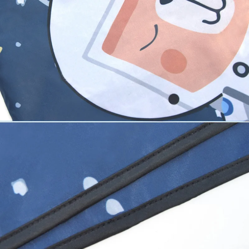 New Car Cartoon Cute Spaceman Magnet Side Window Sunshades Windshield Sunshade Rear Side Auto Window Sunshade Cover For Children