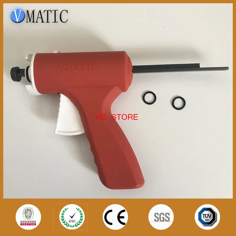 Free Shipping New 10cc Manual Epoxy Caulking Adhesive Glue Dispense Gun With Needles & Syringe Barrel 10ml