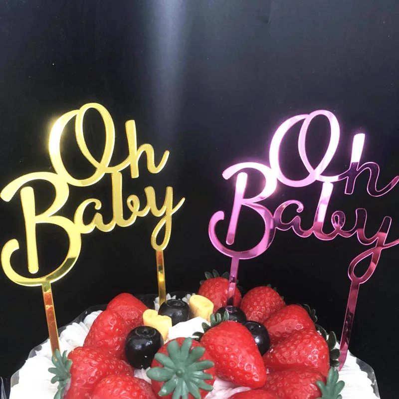Neuer Acryl-Kuchenaufsatz in Roségold für Geburtstagspartys, Hochzeiten, Jubiläen und Baby-Erstgeburtstage - Tortendekoration – Detail 17