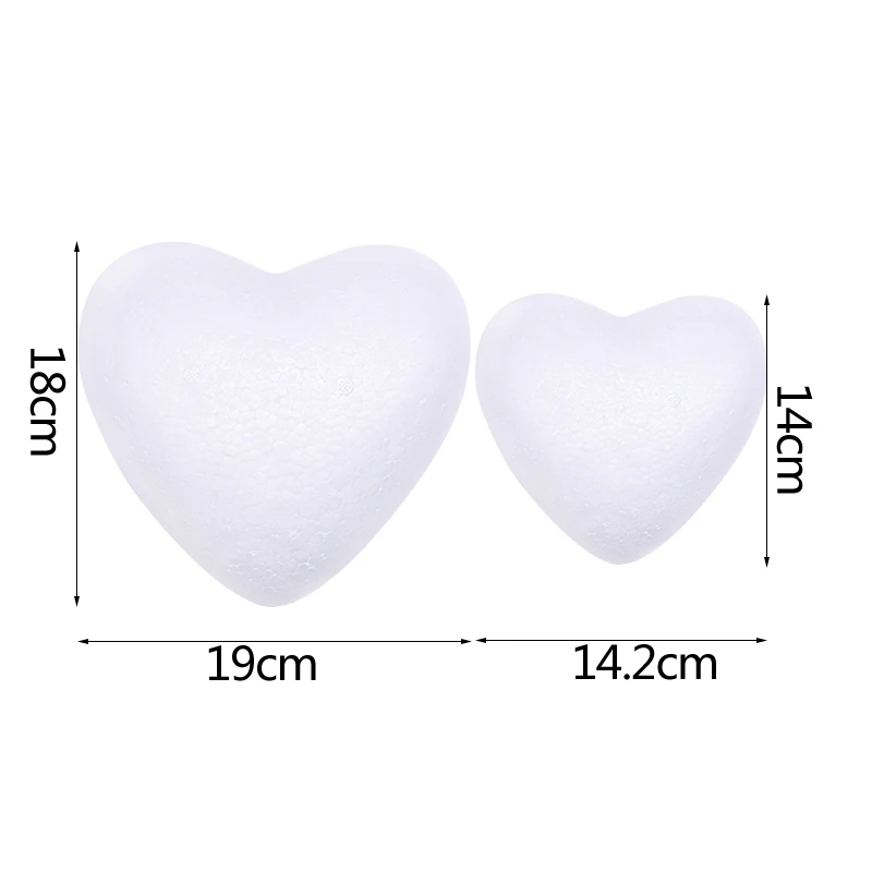 Christmas Ornament Polystyrene Styrofoam Modeling Bear White Foam Bear Heart Ball DIY Craft Wedding Gifts Artificial Flower Head