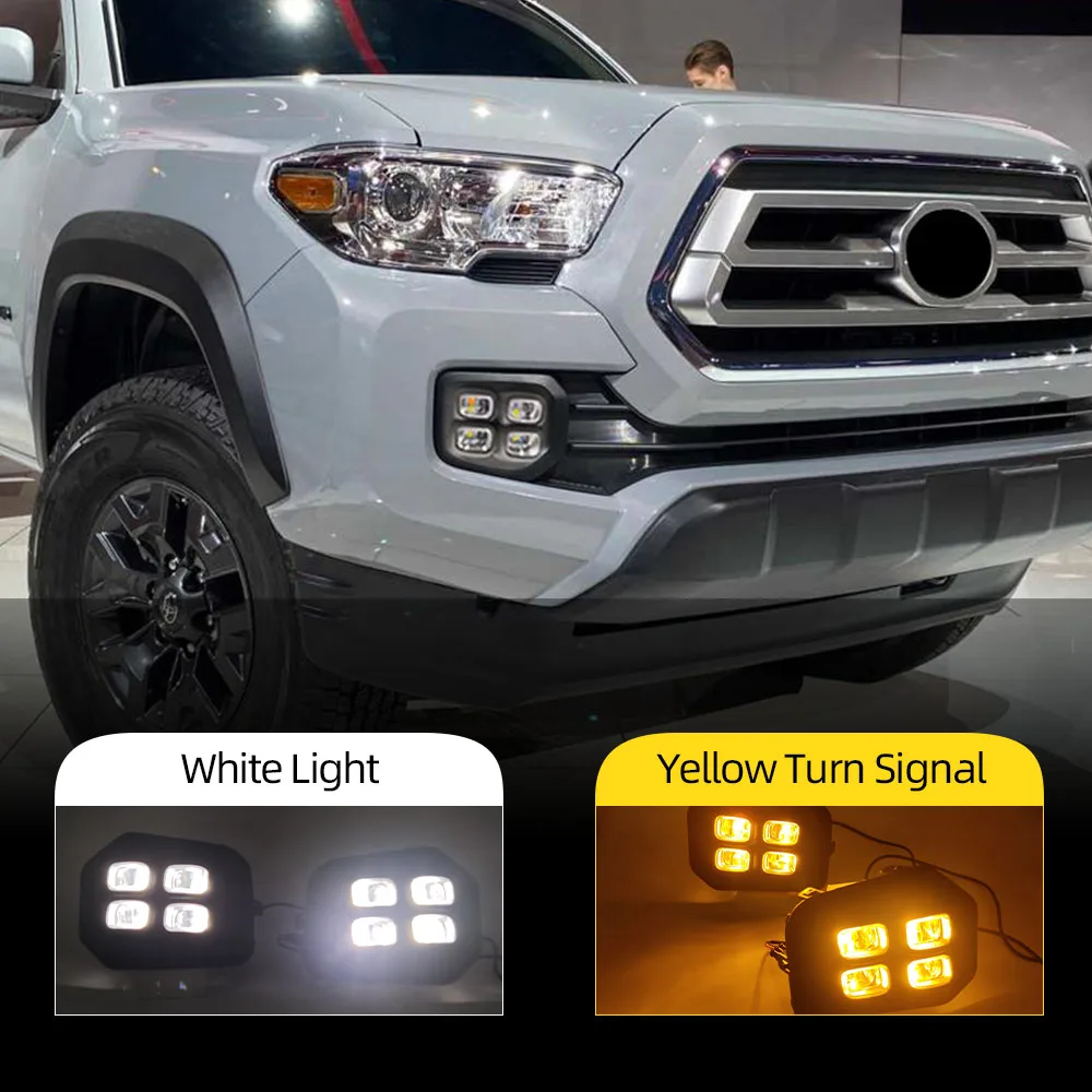 

Car DRL For Toyota Tacoma 2016 2017 2018 2019 2020 2022 LED Daytime Running Lights Daylight Turn Signal Car Styling Fog light