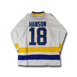 Hanson hokej Jersey #16 #17 #18 Chiefs hokej SlapShot film ubranie sportowe hokej na lodzie praktyka szkolenia tkaniny street shirt