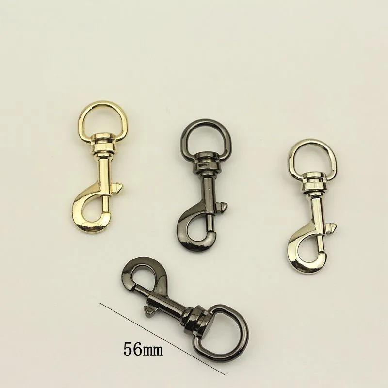 

30pcs 15mm Retro Metal Strap Buckles Bag Hooks Hanger Keyring Dog Collar Webbing Swivel Trigger Clasp DIY Leather Crafts