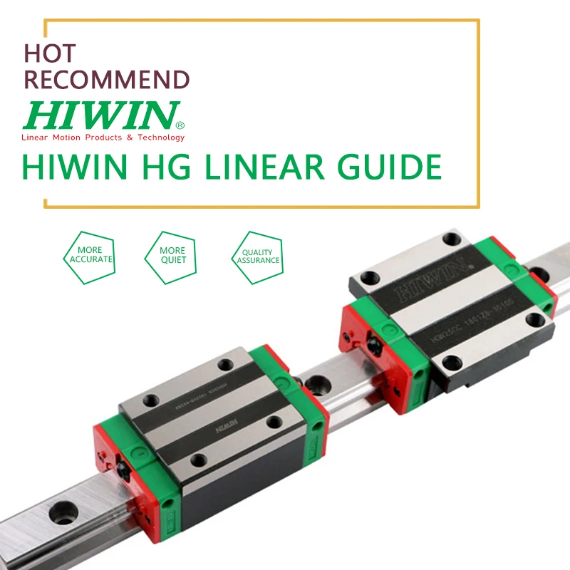 Linear guide Alloy Steel HIWIN HGWCC   HGWHC slide block with 15mm  linear guide rail From 100 to 500mm for 3d printer CNC