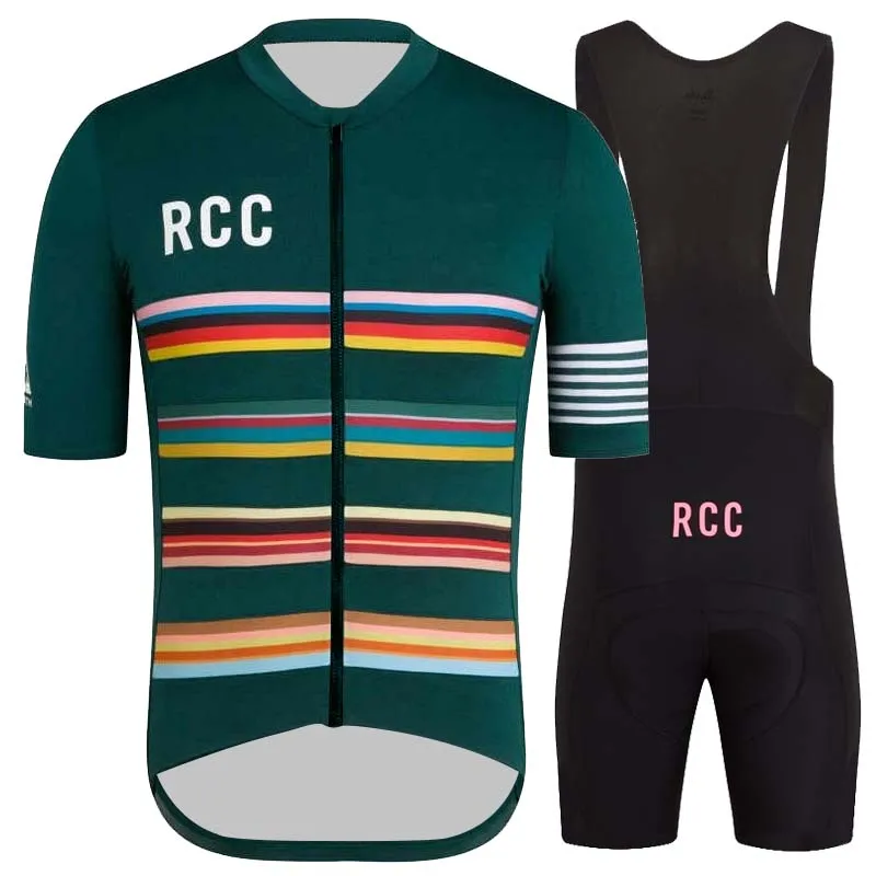 Breathable Cycling Clothing for Men, Short Sleeve, Rcc Jersey Set, Custom Road Bike Training Wear, Maillot Ropa Ciclismo Hombre