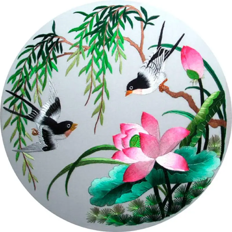 diy 100% silk thread Embroidery kit / Suzhou Classical Embroidery Chinese traditional art of embroidery/Cross Stitch Kits