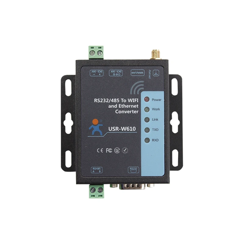 ネットワークポート,ワイヤレス,wifi,シリアルサーバー,rs232/USR-W610からwifi/rj45,485