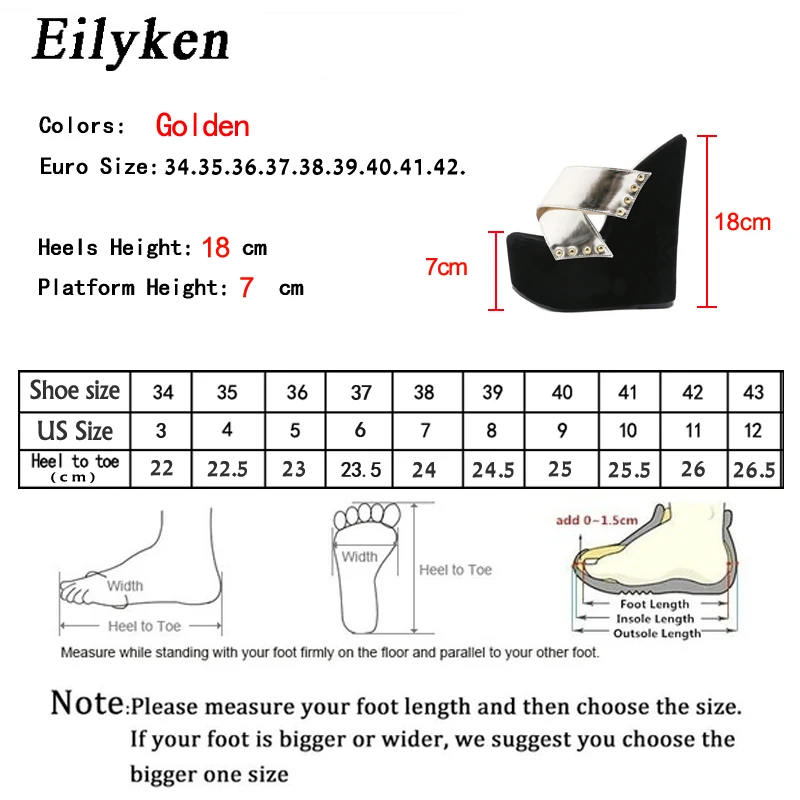 Eilyken Summer Roman Peep Toe Women Platform Wedges Slippers Sandals Fashion High Heels Female Shoes