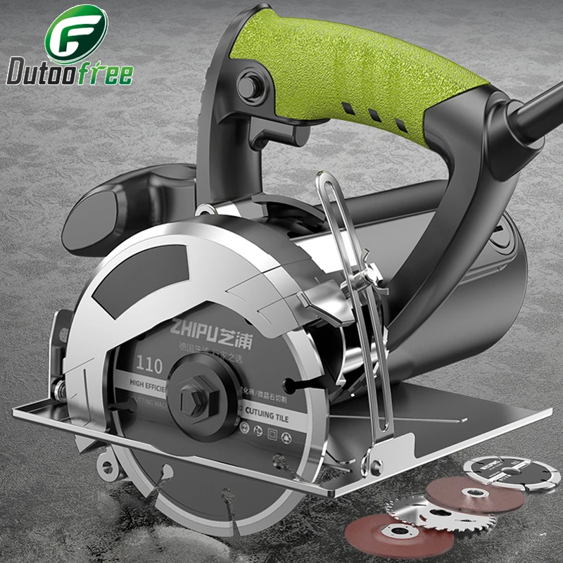 220V Electric Circular Saw Adjustable Angle Depth Cutting Machine for Wood Metal Marble Tile Cutter Cutting Woodworking Tools