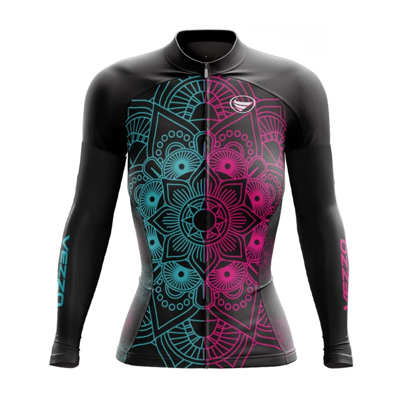 Cycling jersey winter women long sleeves warm bike clothing ropa ciclsomo team mtb bicycle fleece apparel outdoor uniform