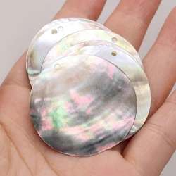 3pcs Hot Selling Natural Fashion Round Black Shell Pendant DIY for Making Necklace Bracelet 25mm-40mm