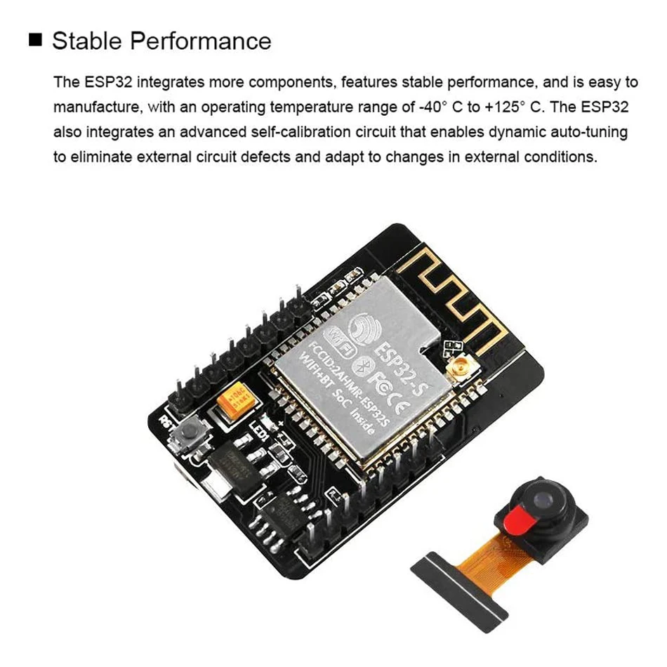 ESP32 CAM ESP-32S WiFi Module ESP32 Serial to WiFi ESP32-CAM Development Board 5V Bluetooth with OV2640 Camera Module