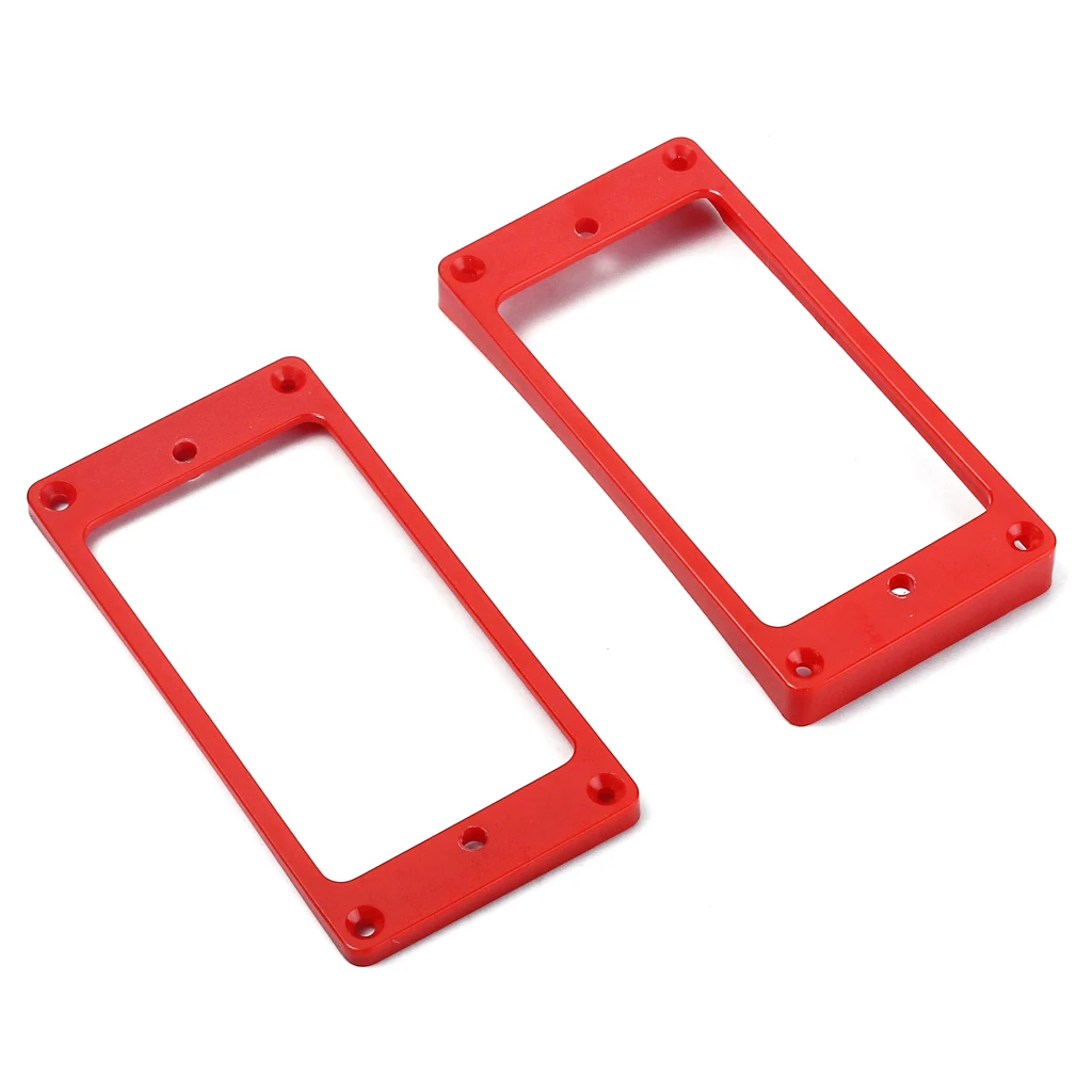 Red Plastic Pickup Mounting  For   Guitar W/ Screw Set Of 2