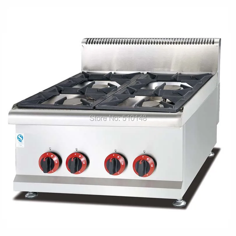 PKJG-GH587 Counter Top Gas Stove/4 stoves, for Commercial Kitchen