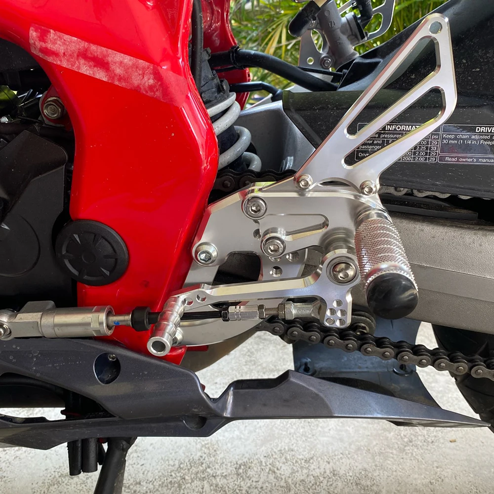 For Honda CBR250RR 2017-2019 Motorcycle Rearset Footrest Footpeg CNC Aluminum Alloy Pedal Foot Peg Rearset Rear Set