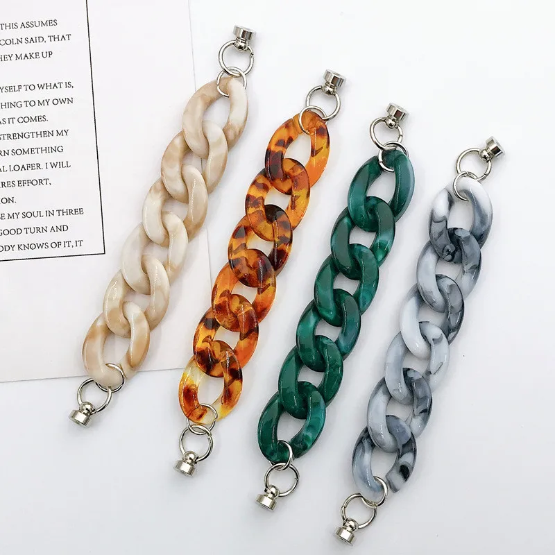 1PCS Acrylic Marble Amber 4 Colors Chain for DIY Key Chain Phone Case Decoration Jewelry Accessories Iphone 12 Pro