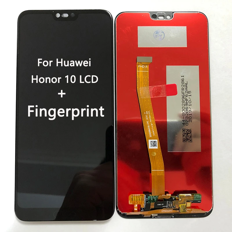 

Original 5.84'' With Fingerprint LCD For Huawei Honor 10 COL-L29 LCD Display Digitizer Assembly For Huawei honor10 COL-L29 AL10