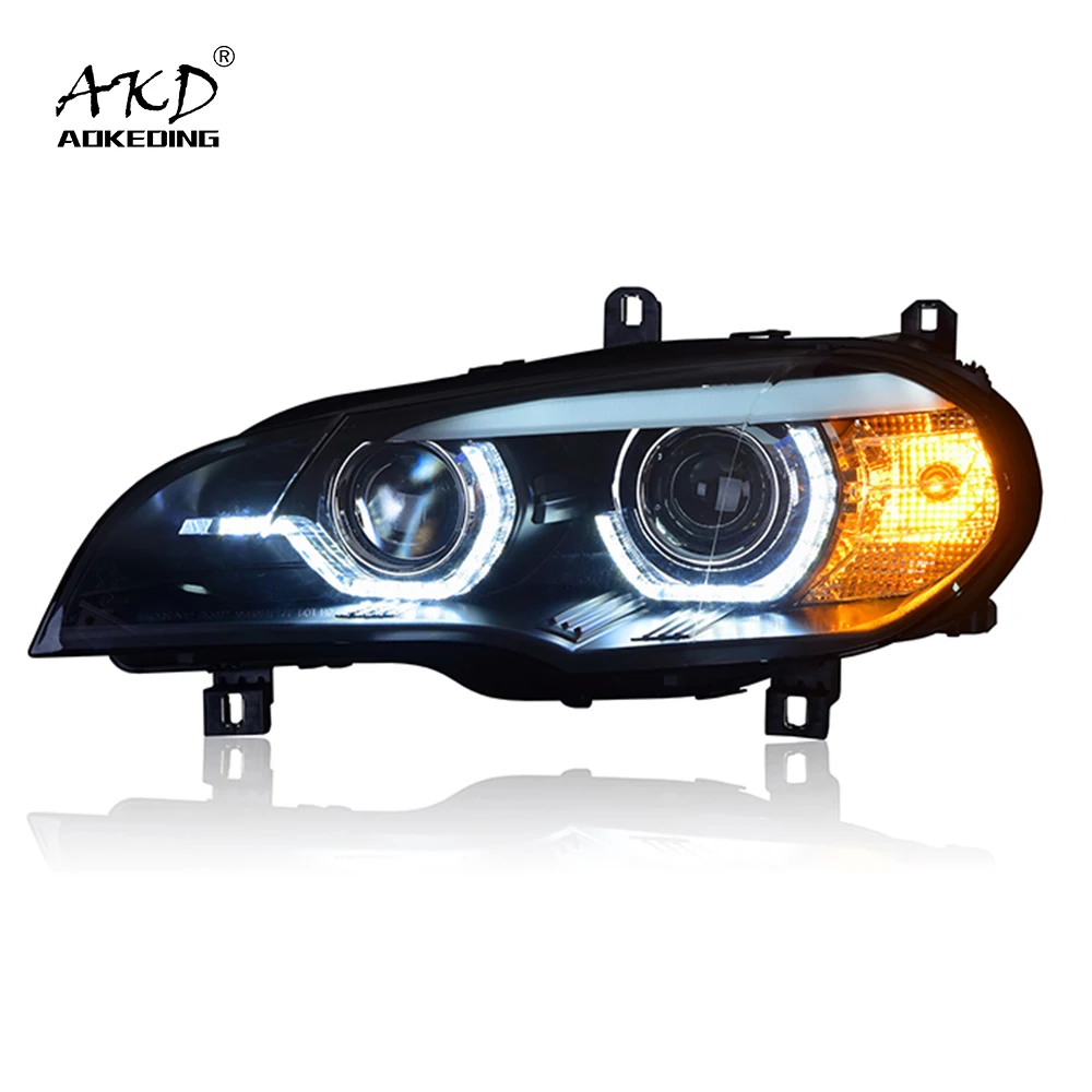 

AKD Car Styling for BMW X5 E70 2007-2013 X6 E71 Angel Eye Headlight LED DRL Signal Lamp Hid Auto Accessories