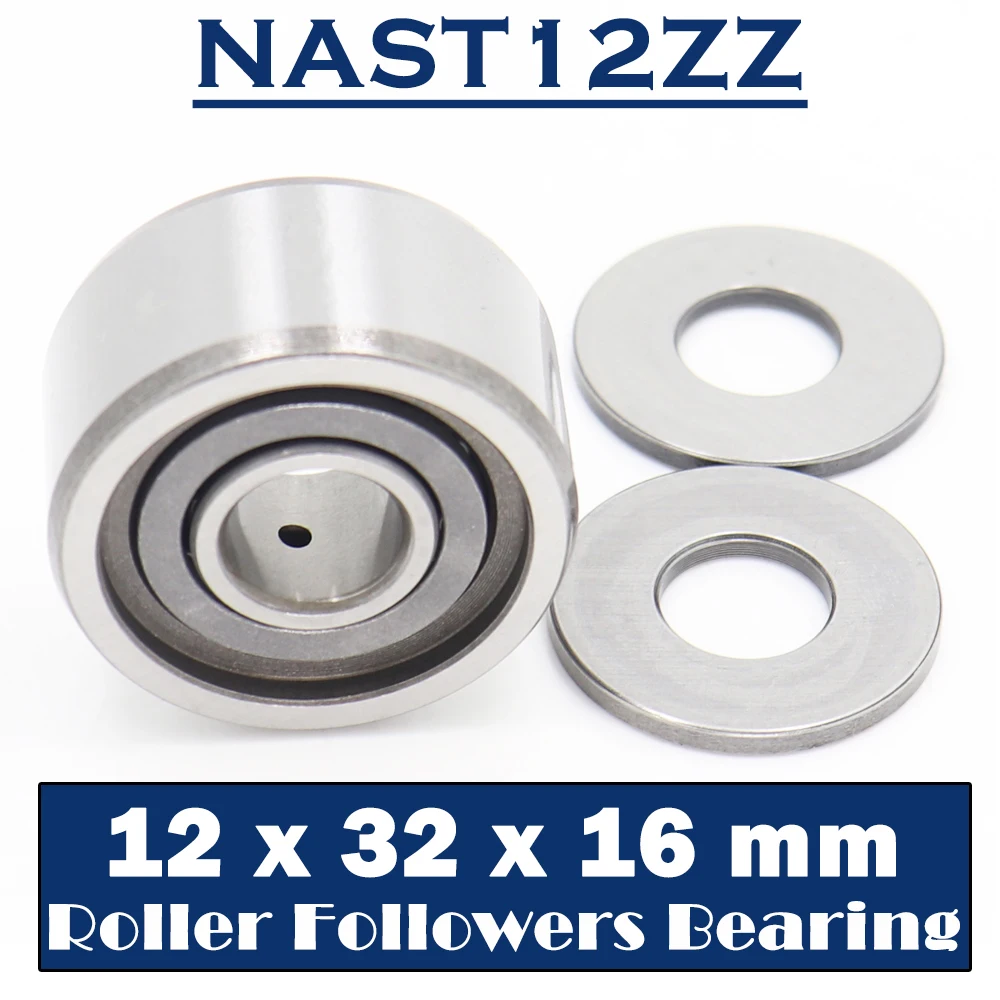 NAST12ZZ Roller Followers Bearing 12*32*16mm ( 1 PC ) Separable Type With Side Plates NAST12UUR Bearings