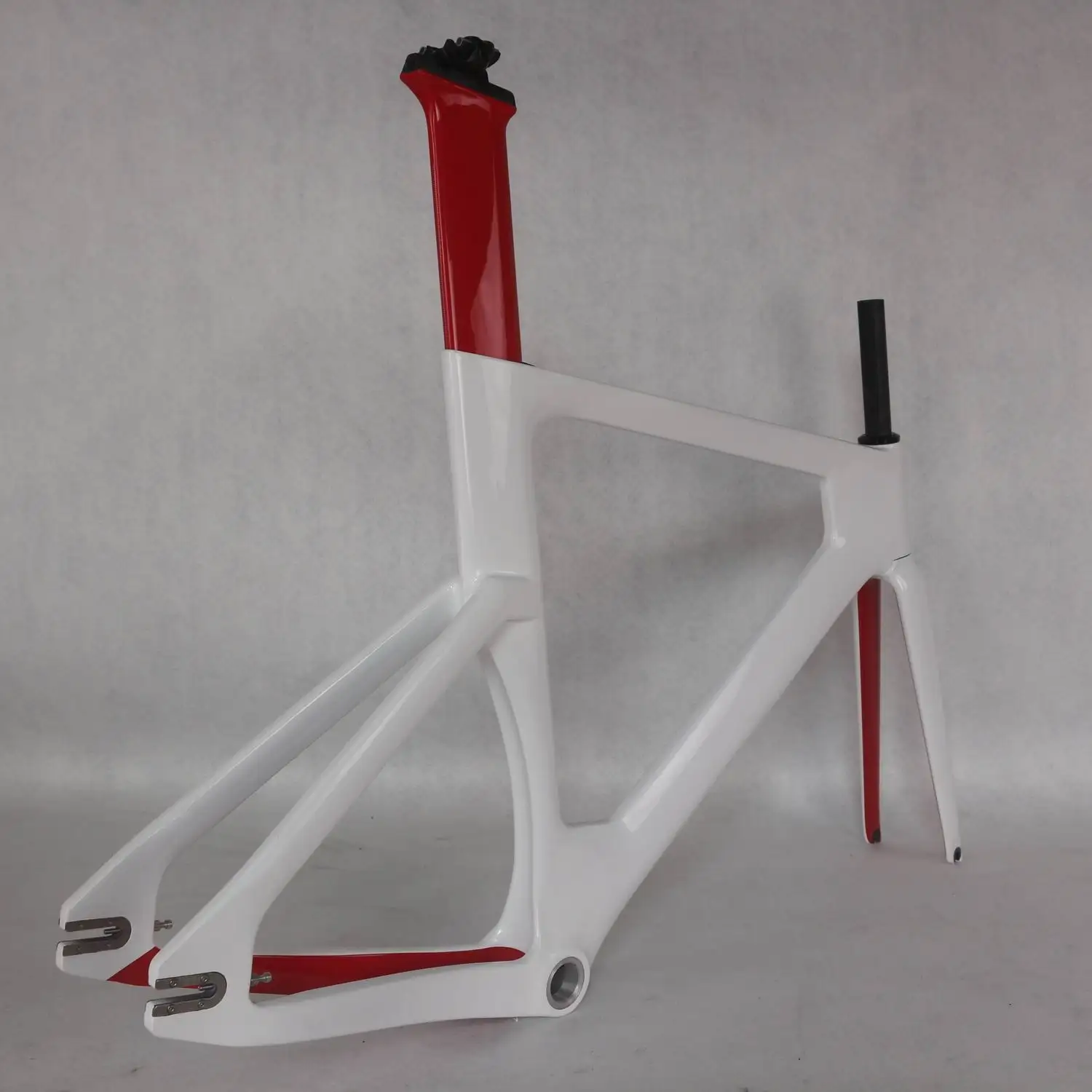 Carbon Track Frame for Bicycle, Road Frame, carbon frame, Fixed Gear Bike Frameset, Seat Post, New Paint, 49 cm, 51 cm, 54cm,