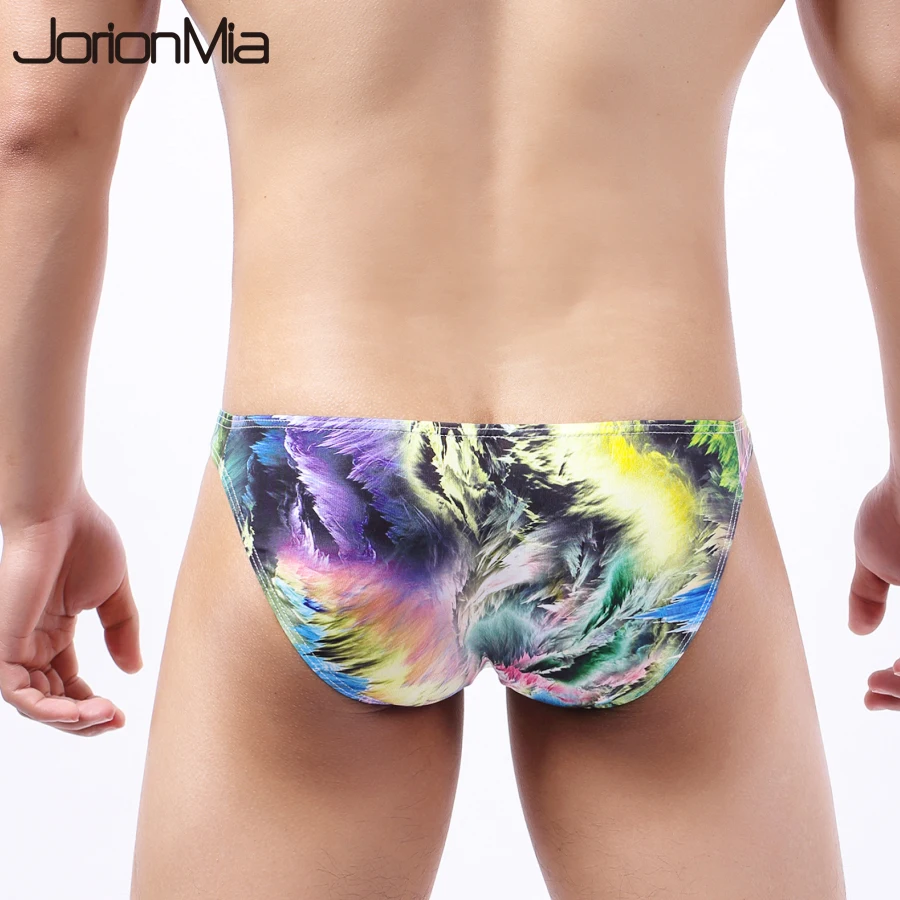 Men's Briefs Printed High-grade Brief Men Underwear Man Slip Breathable Jockstraps Underpants Male Sexy Intimate Panties HT049