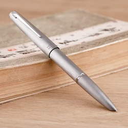 MAJOHN Matte  Ti200 Metal Fountain Pen Titanium Alloy Fine Nib / 14K Gold 0.5mm with Converter Office Business Writing Ink Pen
