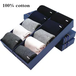 Chaussettes d'affaires en coton pour hommes, chaussettes pour hommes, noir, blanc, grande taille, doux, respirant, été, hiver, 100 coton, nouveau, 5 paires