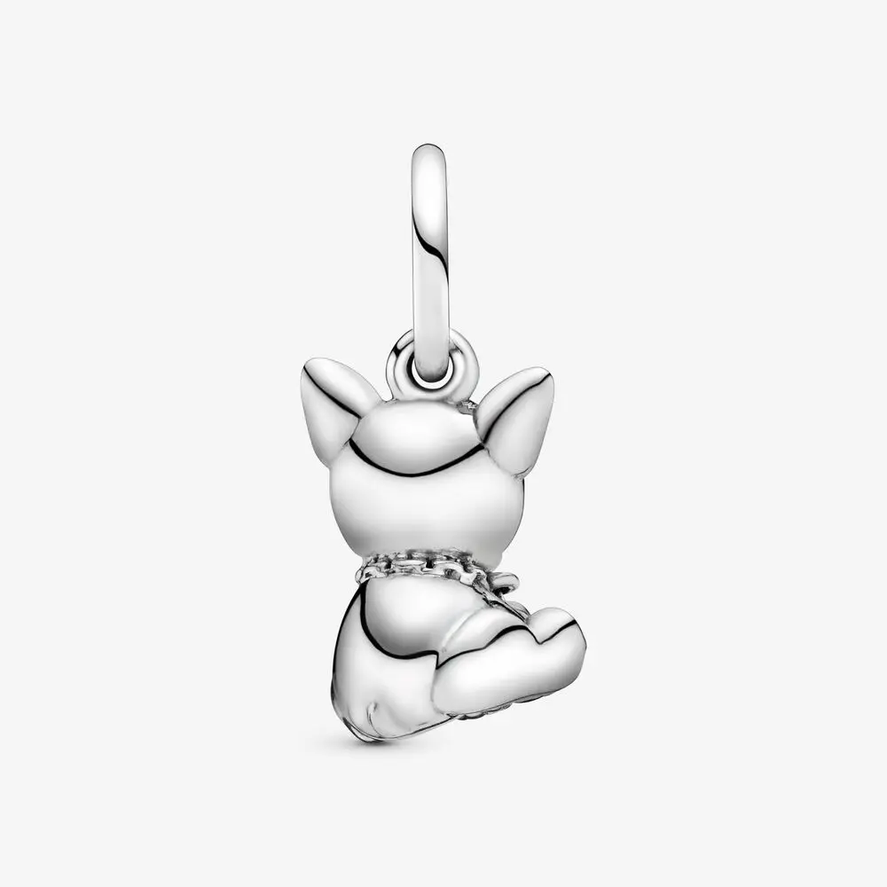 Fashion Silver 925 Jewelry Beads Bulldog Puppy Dog Dangle Charm Fit Original Pandora Bracelets Women DIY Gift