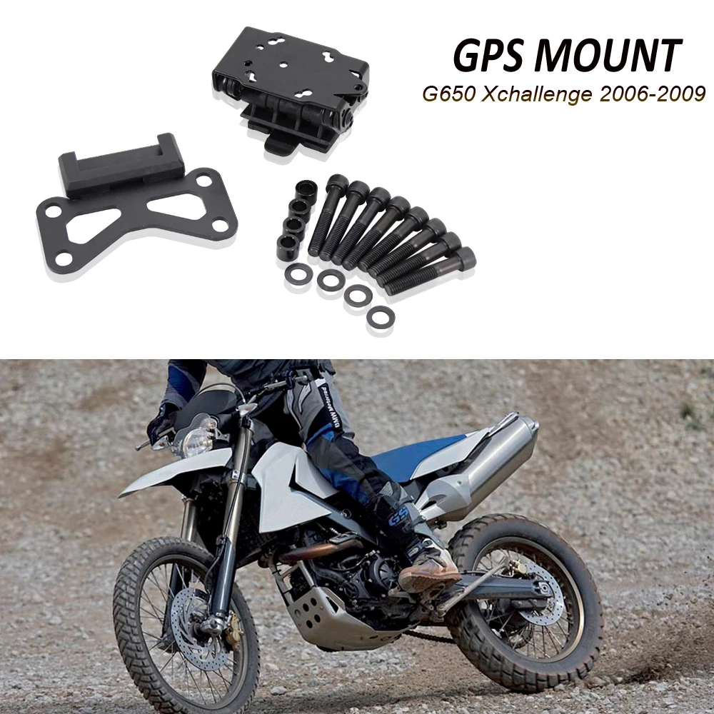 

Motorcycle Front Phone Stand Holder Phone GPS Navigaton Plate Bracket For BMW G 650 Xchallenge 2006-2009