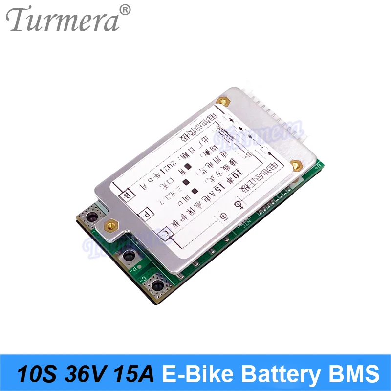 Turmera 10S 36 в 15 а BMS с защитной платой балансирующей литиевой батареи для электрического велосипеда 18650 21700 и аккумулятора для электроскутера 42 ...