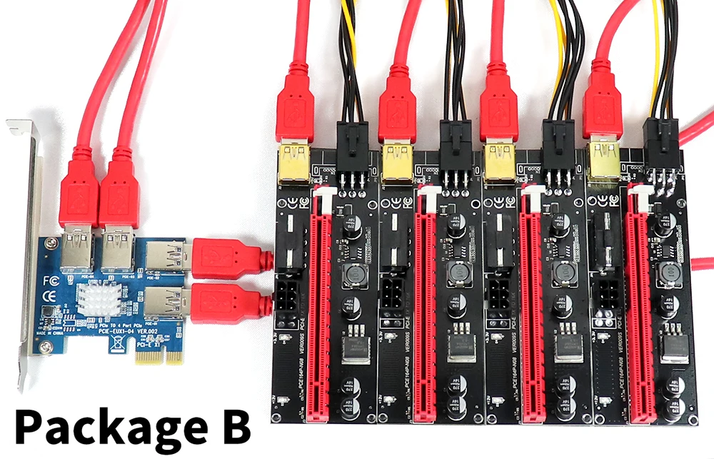 VER009S PCI-e Riser Card 009S PCI Express PCIe 1X to 16X Extender