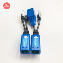 5 çift/grup uPOE kablo kiti RJ45 Splitter birleştirici IP POE kameralar için POE enjektörü adaptör kablosu pasif güç kablosu