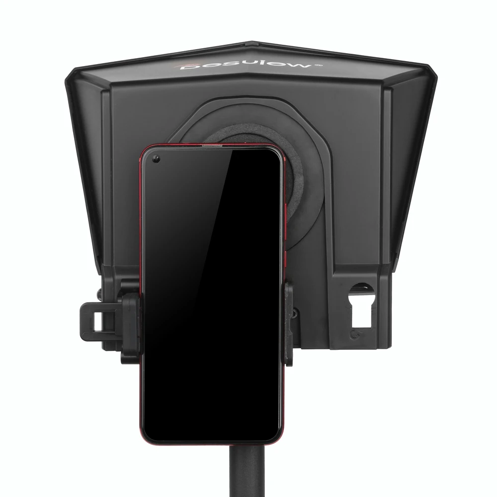 Teleprompter สำหรับ iPhone X 8สมาร์ทโฟนสำหรับ Ipad แท็บเล็ตกล้อง DSLR Video Vlog