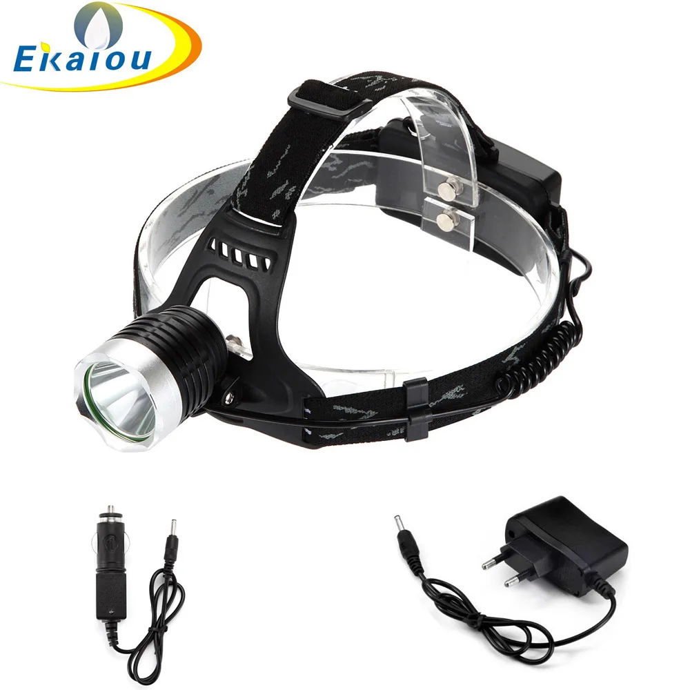 Hot T6 LED Headlamp Bicycle Light 18650 Flashlight 1000 Lumens Rechargeable Headlight Torch Portable Camping Lamp