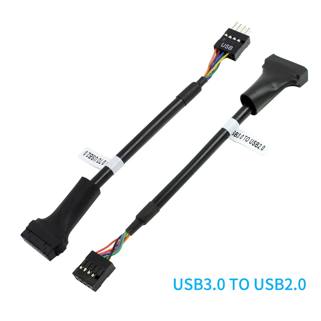 20 Pin USB 3.0 Header Female to 9 Pin USB 2.0 Male Adapter Converter Wire Data Cable For Desktop Computer PC Mainboard