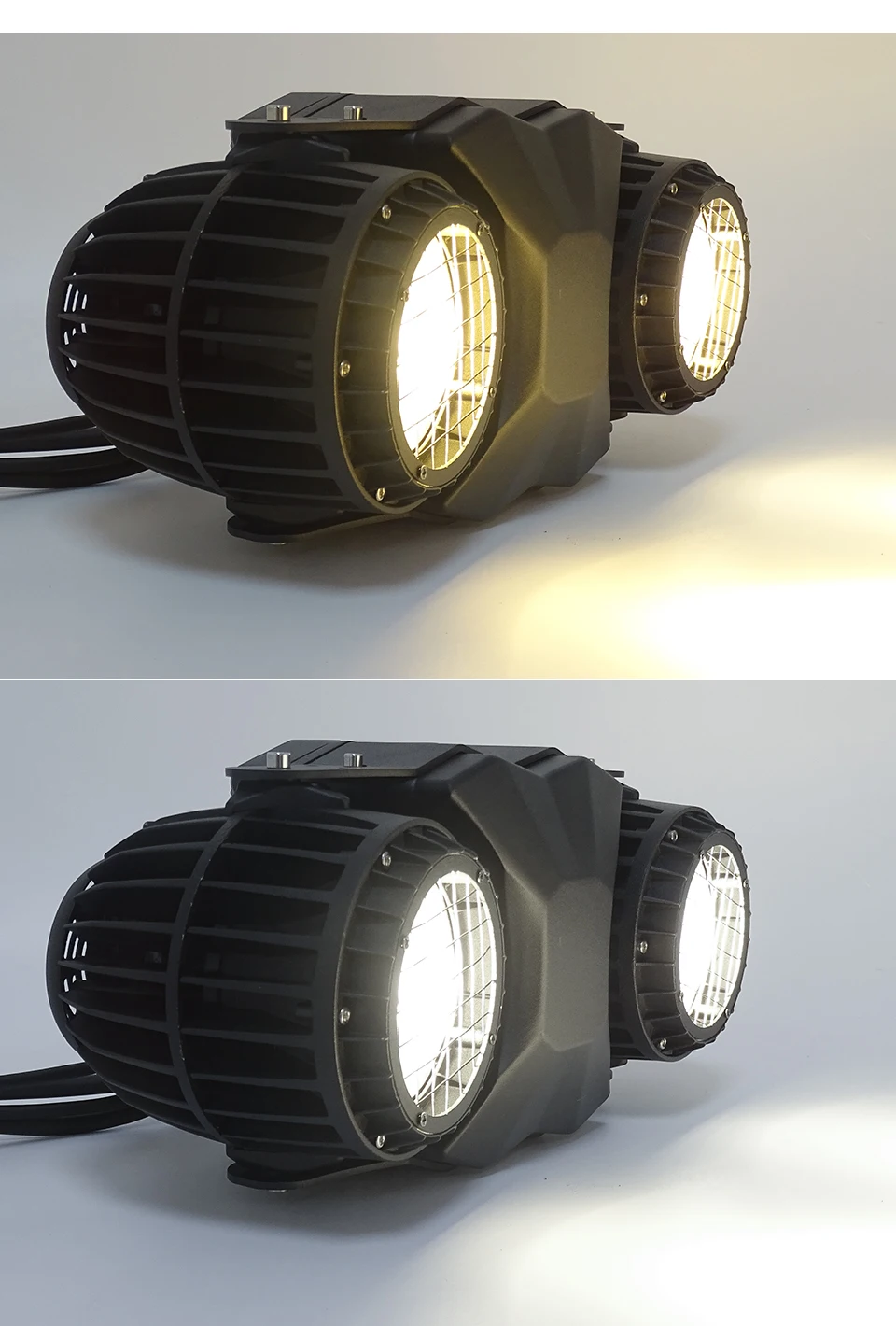 aicpose 2x100W COB Outdoor Wasserdichtes Stroboskoplicht Scheinwerfer Warm/Kaltweiß 2-in-1 DMX-Steuerung für DJ Disco Bühnenbeleuchtung – Detail 7