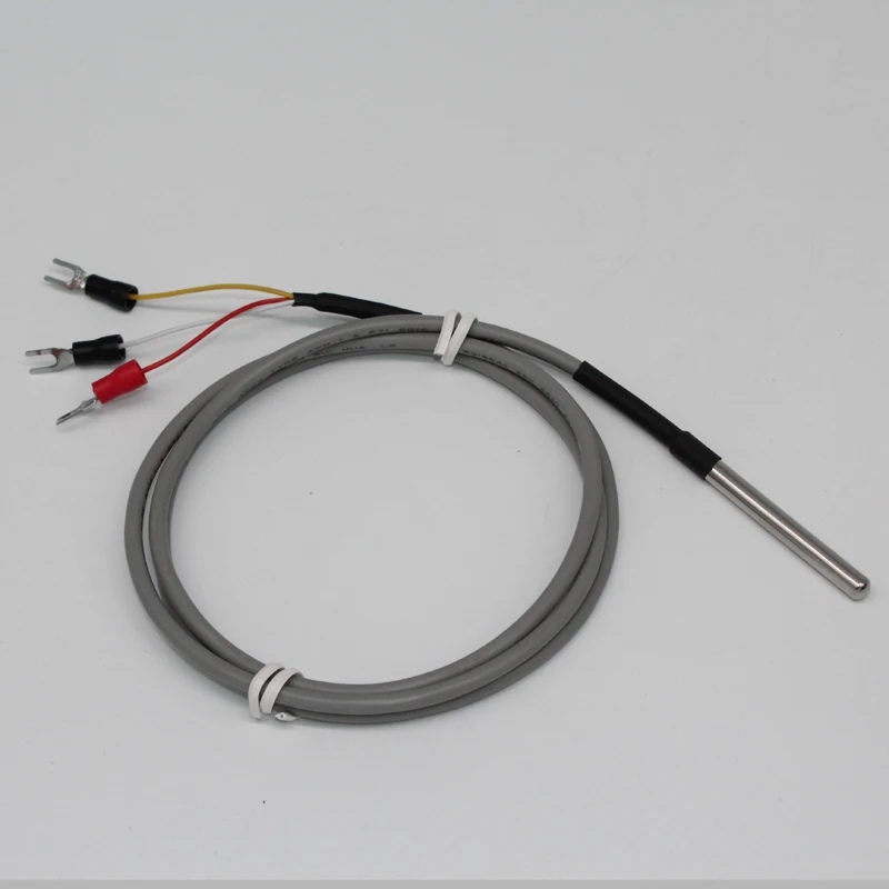 -50~100'C 5*50mm PT100 probe  thermal resistance with 12m cable temperature sensor