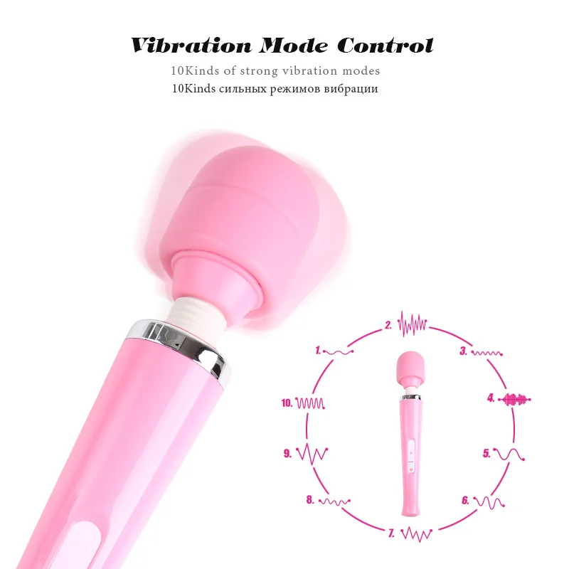 Huge Magic Wand Vibrators for Women USB Charge Big AV Stick Female G Spot Massager Clitoris Stimulator Adult Sex Toys for Woman