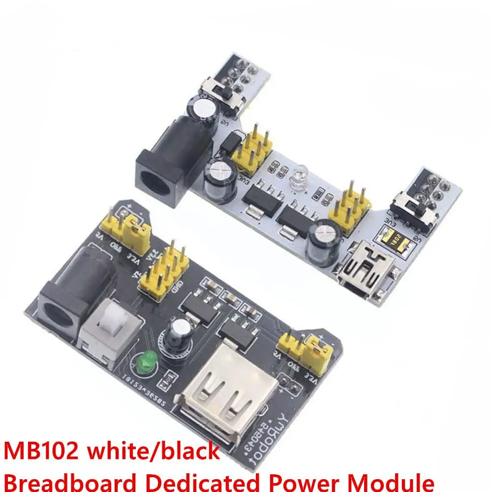 MB102 Solderless Breadboard Power Supply Module for Arduino Nano 3.3V 5V MB102 Breadboard Dedicated Power Module