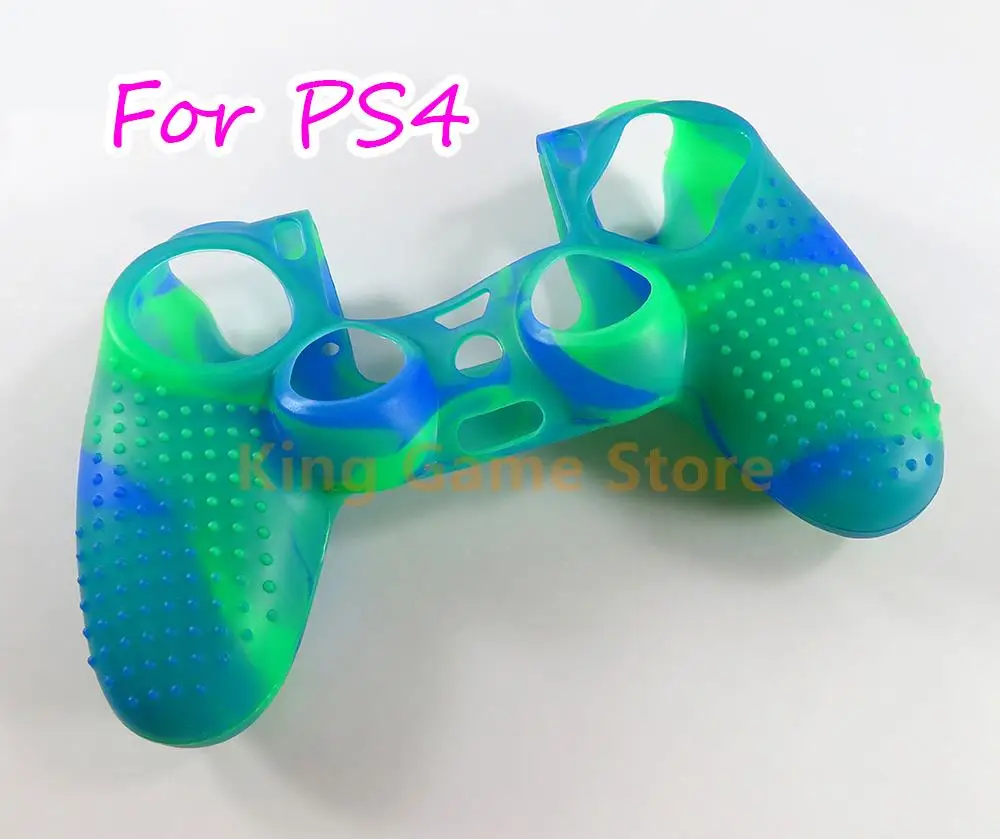 

30pcs Silicone rubber Camo Protective Skin Case For Sony PlayStation 4 PS4 DS4 Controller Thumb Grips Joystick Case