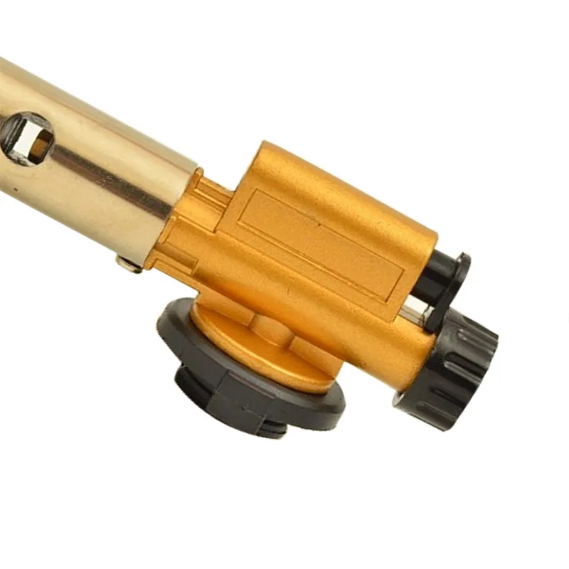 Accensione elettronica in metallo pistola a fiamma in rame bruciatori a Gas butano Maker torcia accendino per campeggio all'aperto Picnic cottura saldatura