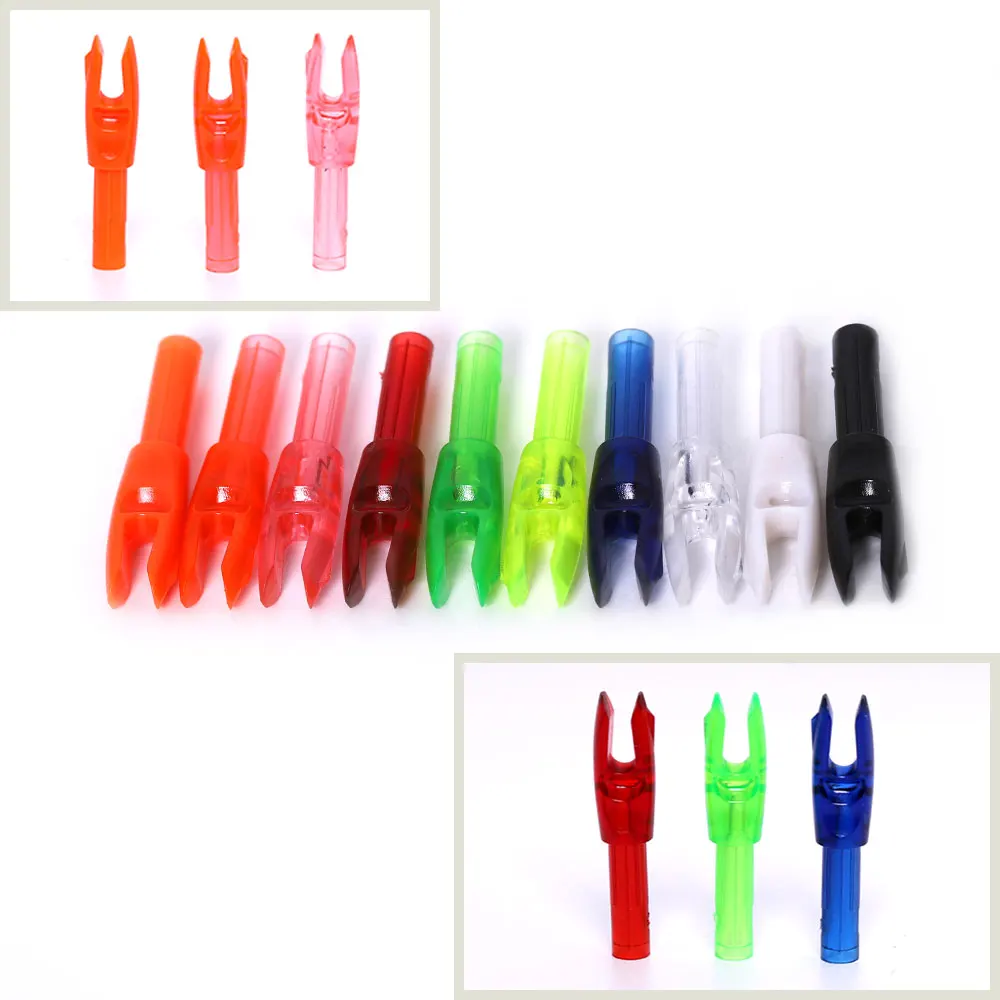 60pcs/lot 10Color Archery Carbon Fiberglass Arrow Nocks Internal For ID 4.2 mm Arrow shaft