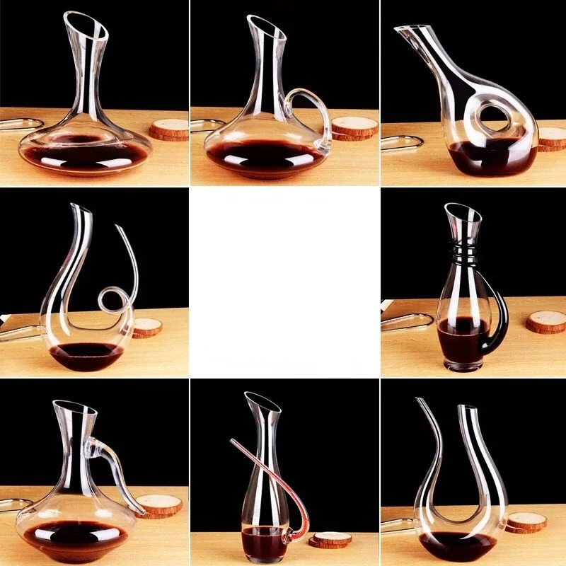 

Wine Decanter Crystal Glass Wine Dispenser Wine Shaker Flagon Creative Styling Barware Decanter Set Wine Separator Wine Bottles