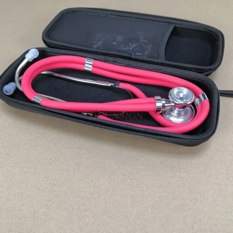 Portable stethoscope storage box red Stethoscope double-sided stethoscope pediatric double-sided stethoscope