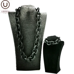 UKEBAY New DIY Bohemia Jewelry Set Handmade Rubber Necklaces Charm Bangles For Women Luxury Jewellery Sets Can Gifts Wholesale