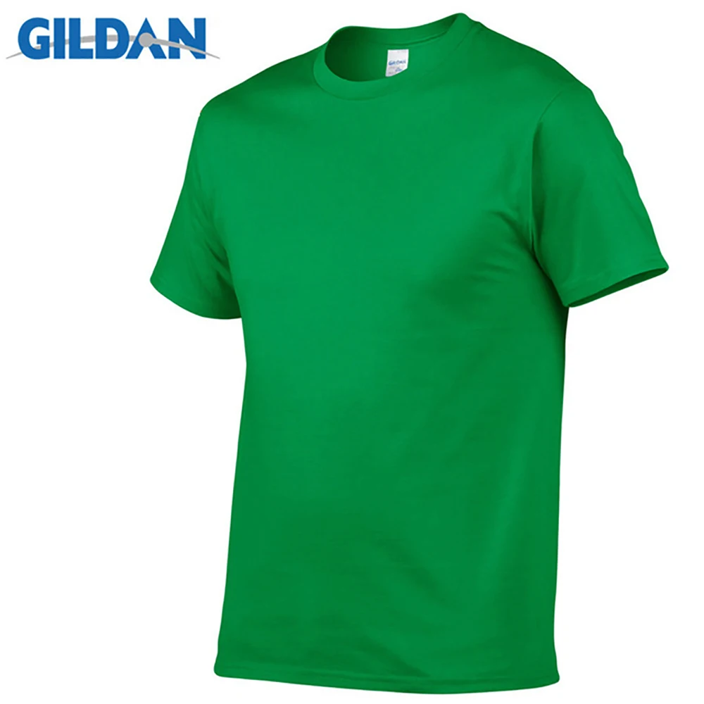 Gildan Brand Summer Men T-shirts 100% Cotton Casual Sport Short Sleeve T shirt for Men Women O-Neck Solid Tops Tee Shirt Clothes